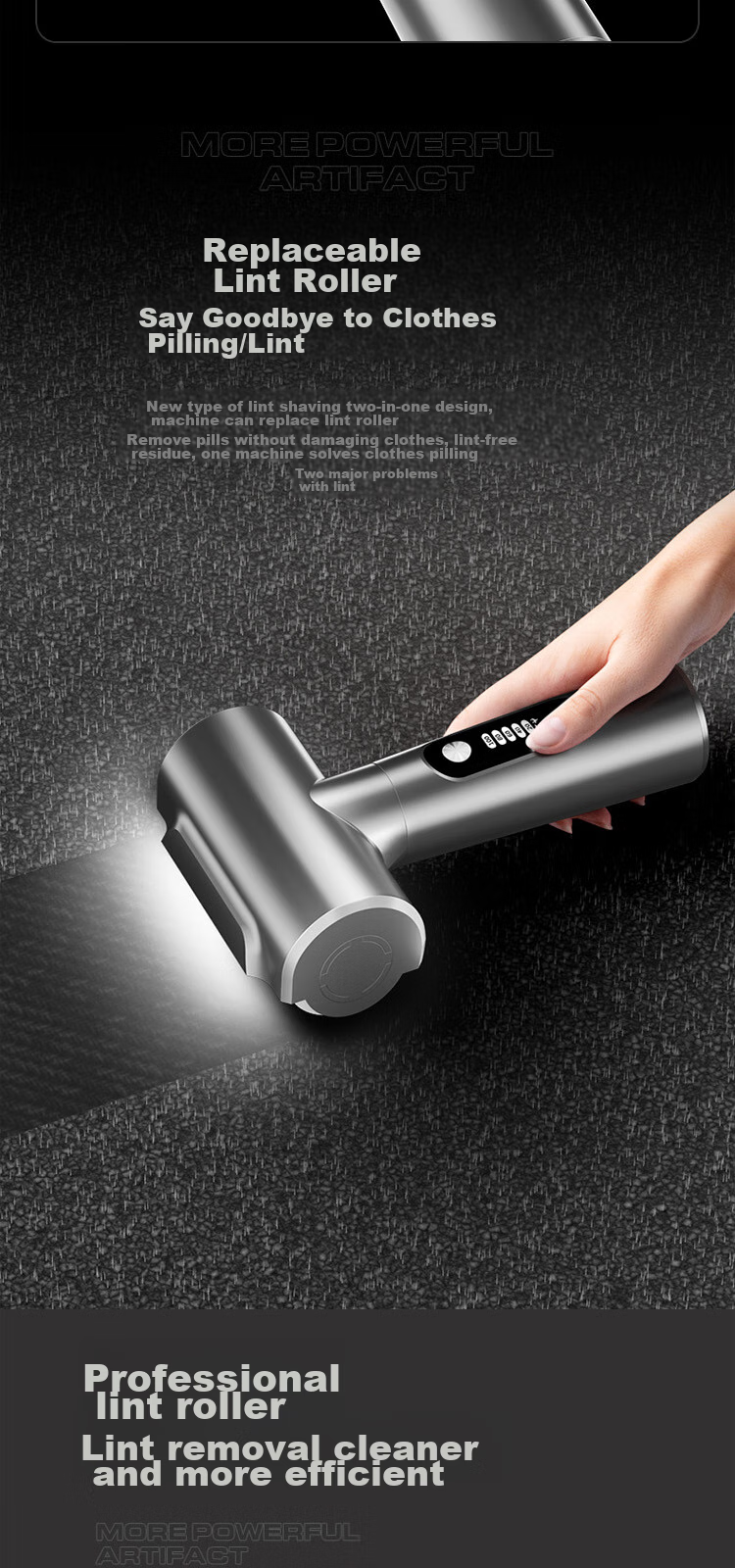 Zhigan Lint Roller, High-Power Hair Remover, Ball Removal Tool, Clothing Defuzzer, Pilling Remover, Shaver, Fabric Defuzzer, Ball Remover, Ball Remover, Ball Remover, Shaver, Vacuum Cleaner M35 7