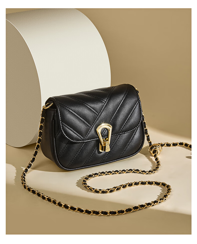 FOXER Ladies Handbag, Large Capacity Crossbody Bag, Women's Shoulder Chain Quilted Small Square Purse, Valentine's Day Gift 3