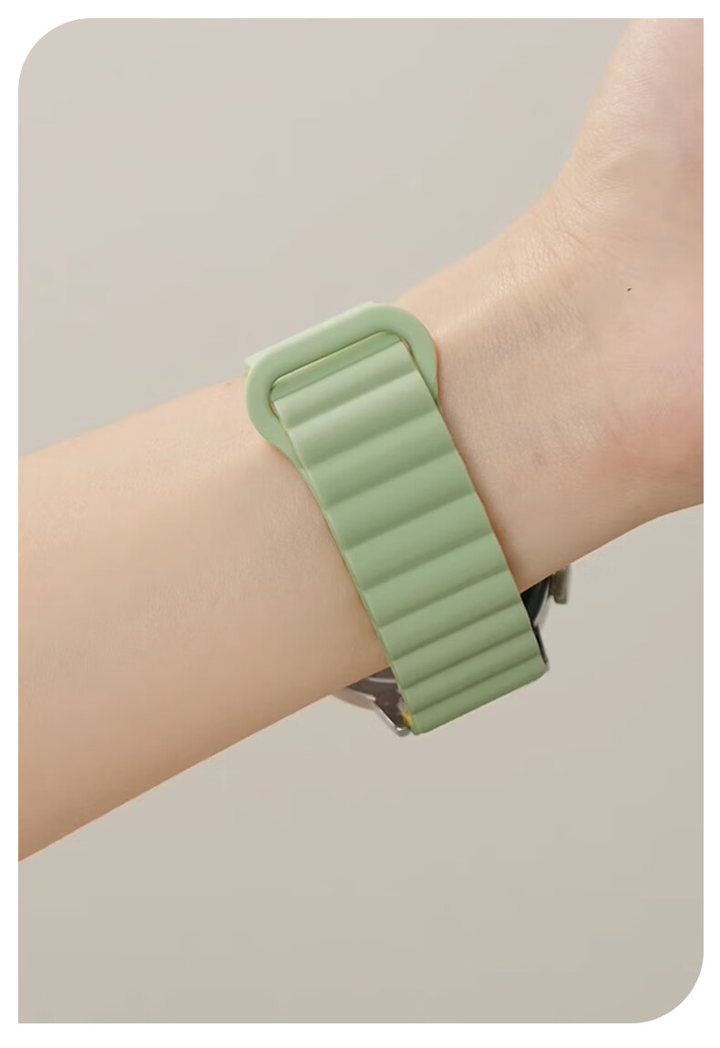 Mashi Compatible with Huawei Watch Bands for Watch5/4/3/GT7/6/5/gt4/3/2/Pro/Honor Magic2/OPPO Watch4Pro/X, Magnetic Silicone Strap for Autumn And Winter Wearing 16