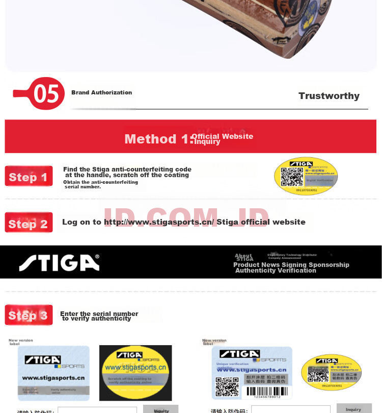Stiga Ebony 7 Professional Table Tennis Blade, Penhold Grip, Fast Attack Looping Type 13