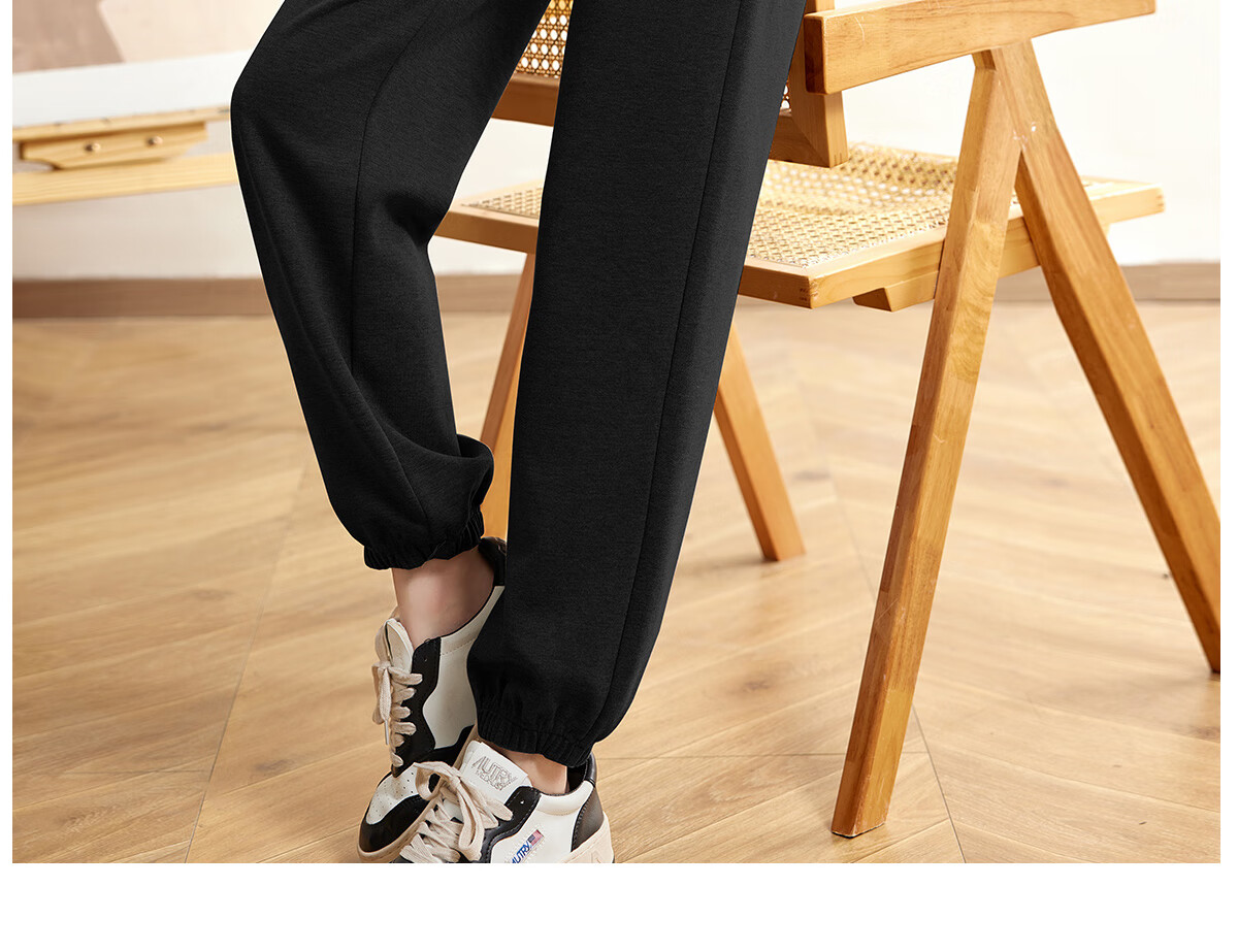 Halo Queen Women's Casual Pants, Spring And Autumn Side Striped Contrasting Color, Drawstring Elastic Waist, Summer Loose-Fitting Sweatpants, New Product H143R1011 24