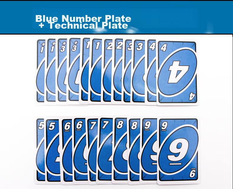 JUA Wuno Classic Uno Card Game Multiplayer Casual Party Poker Board Game Upgraded Version 450g 14