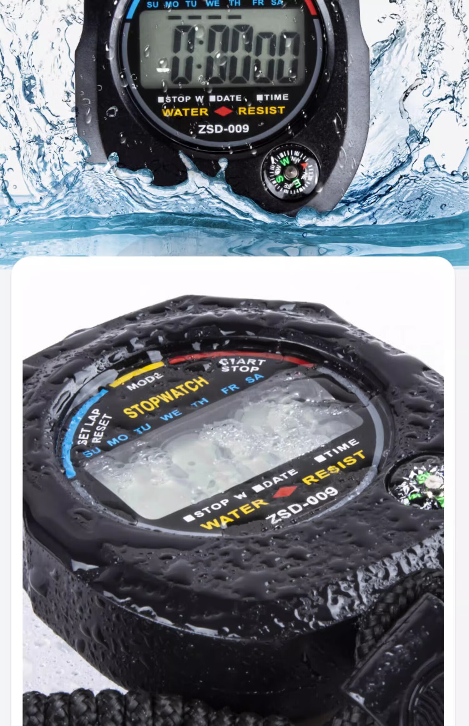 Antianqitian Electronic Stopwatch Timer for Sports Competitions, Running, Track And Field Training, Swimming Referee Timing 2