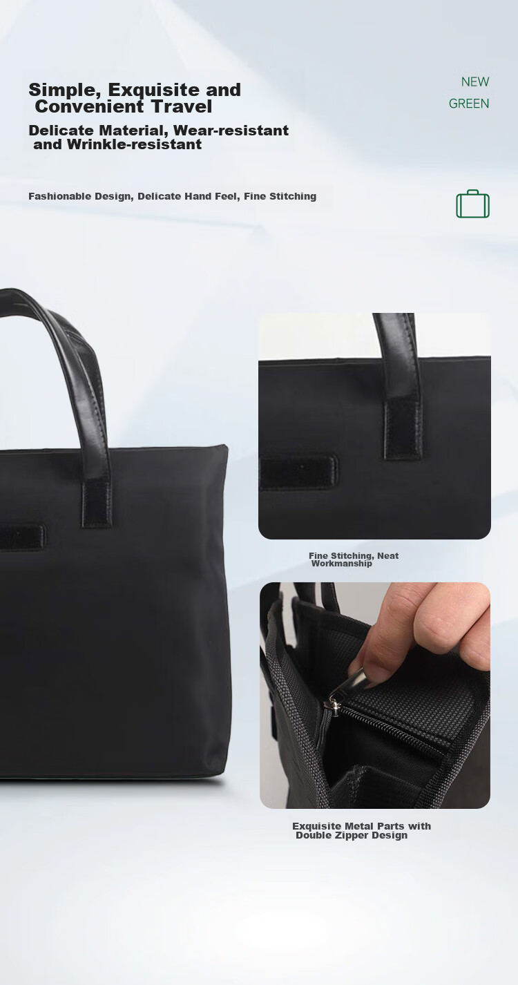 TANGO Office Handbag/conference Bag/business Bag/document Bag/laptop Bag/briefcase, Business Commute, Compartmentalized, Thickened Leather, Waterproof Bag, Black LH928 5