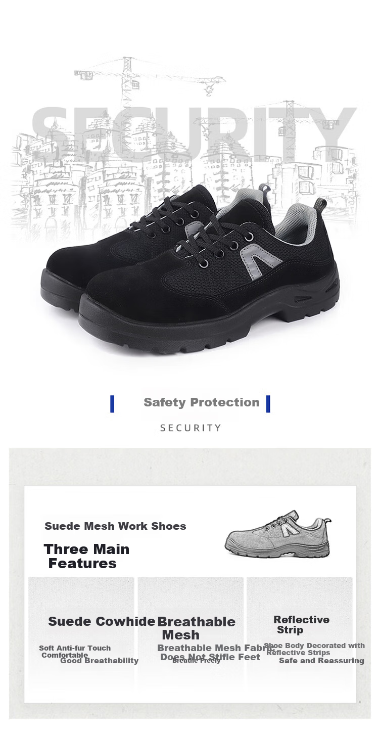 DUNWANG Safety Shoes for Men And Women, Anti-Smashing Insulated Electrician Shoes, Soft Cowhide Leather Lightweight Athletic Work Shoes 2731-D Size 42 3
