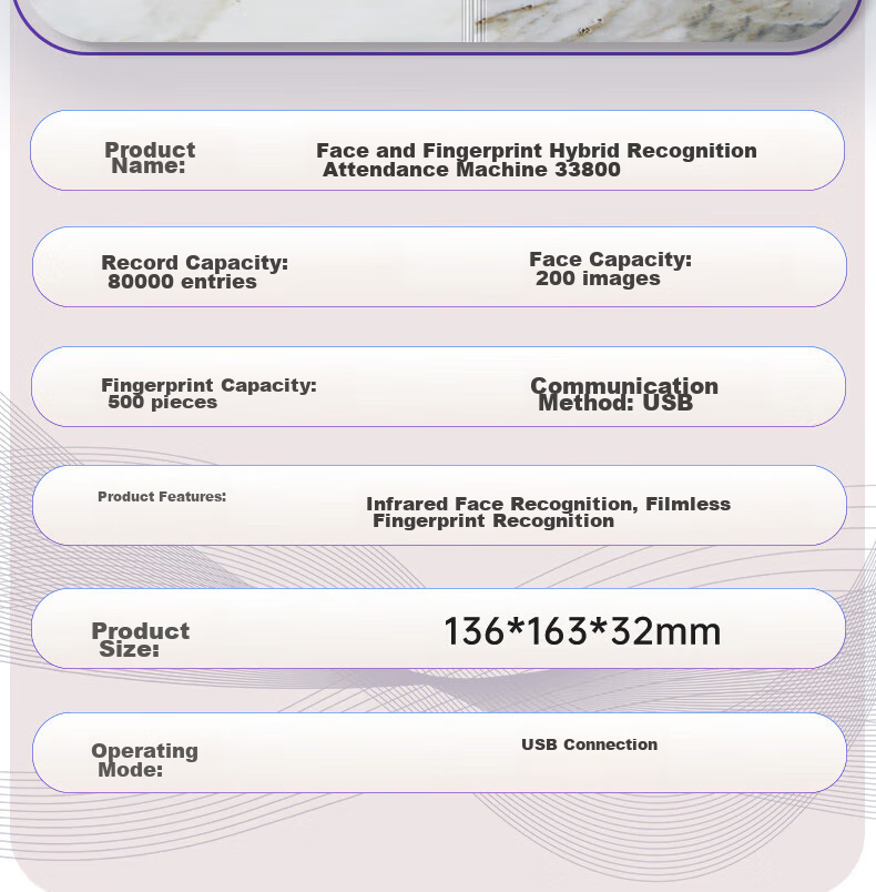 Deli Attendance Machine with Facial Recognition, Fingerprint, And Palm Vein Scanner - Face Detection, Hand-Lifting Recognition for Attendance. No Network Required, Three-Step Setup Automatically Generates Reports. Deep Space Gray AH12 22