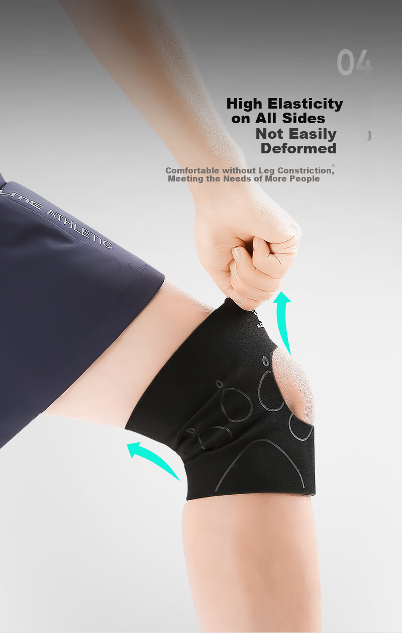 KELME Knee Brace, Meniscus Support, Sports Joint Patella Strap, Lightweight for Summer, Suitable for Men And Women, Running, Hiking, Badminton, Knee Protection Gear 7