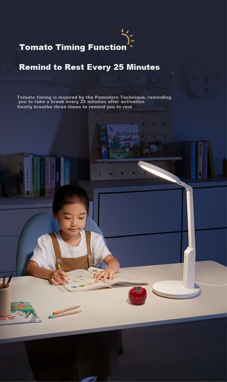 Haoshili Student Desk Lamp, National AA-Grade, Children's Eye Protection Reading Lamp for Study And Bedroom, LED Reading And Writing Light, TG032 Upgraded Versio 5