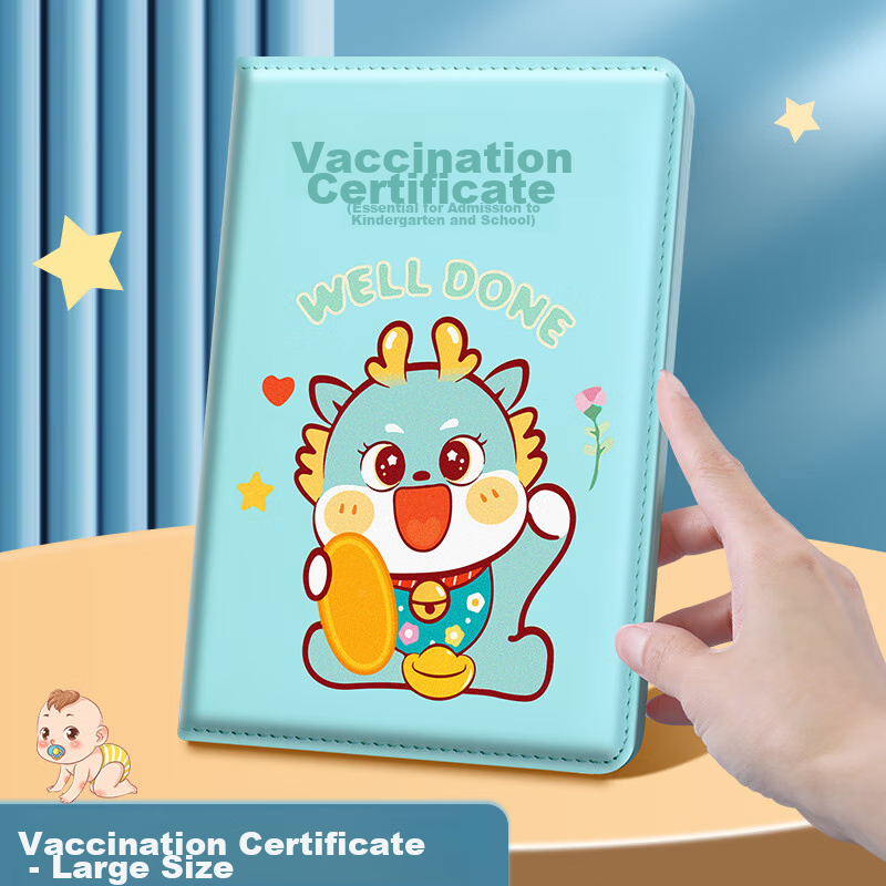 Jiaranheng Vaccine Record Holder, 2026 New Large Size, Green Baby Style