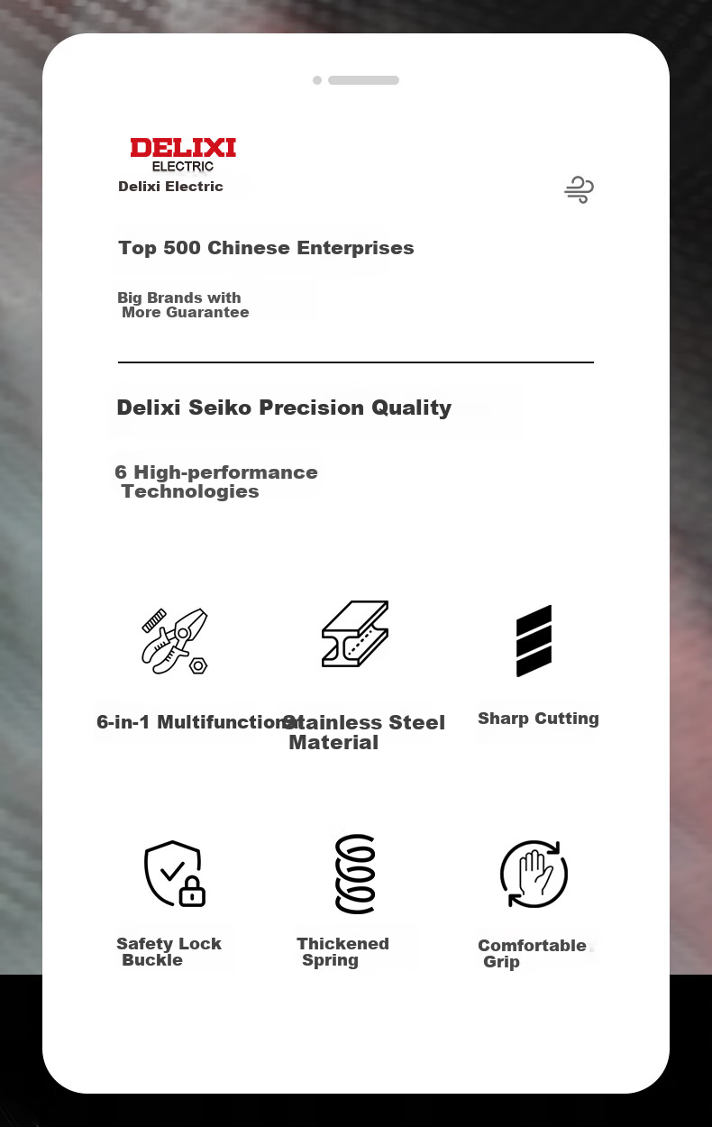 DELIXI Wire Stripping Pliers, Electrician's Specialized Wire Cutter, Multifunctional Stripping Pliers, Handheld Multi-Function Wire Separator And Crimping Tool 2
