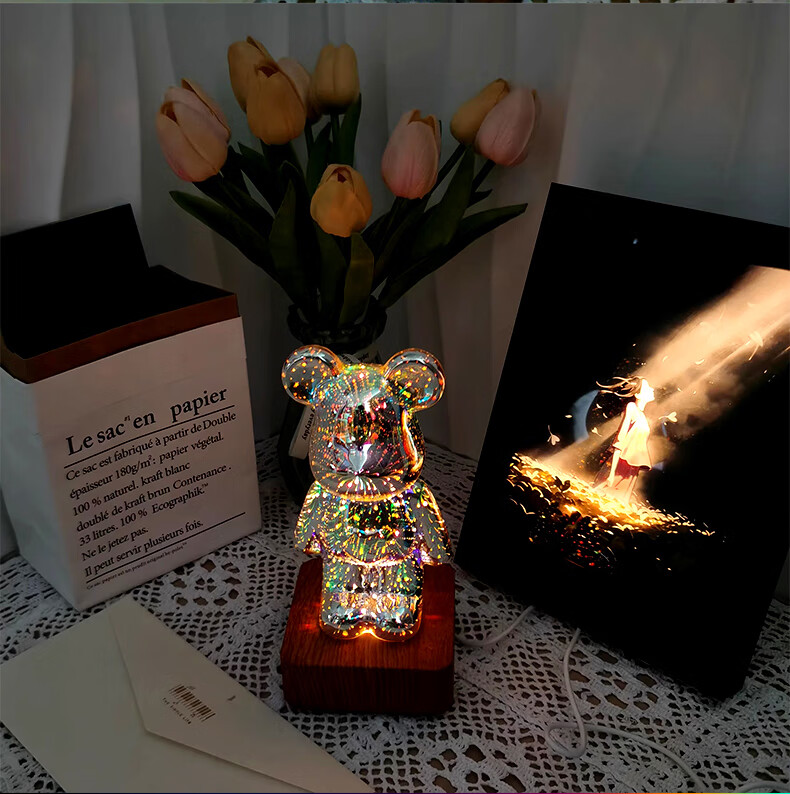 Jianyishijia Violent Bear Wine Cabinet, Wine Rack Ornament, Luxury High-End Housewarming Gift, Moving Present, Includes Red Wine Opener 3
