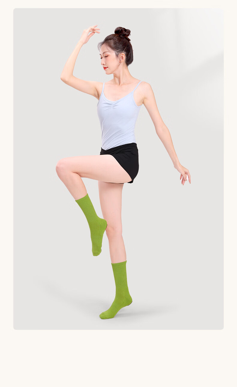 Zhiyouban Modern Dance Socks Adult Dance Socks Children's Cat Paw Non-Slip Bottom Mid-Calf Chinese Dance Practice Socks 6
