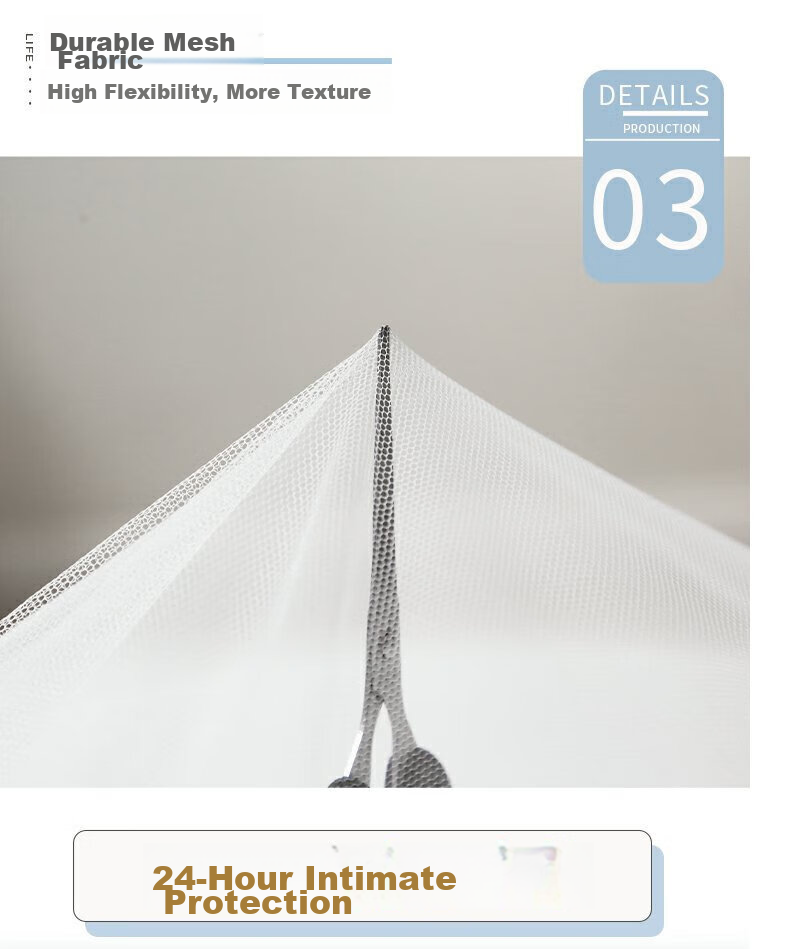 XI HAN Student Dormitory Dust-Proof Mosquito Net for 0.9m Bed, Blue Flower Rabbit Design, Dense Mesh, Suitable for Bunk Beds, Pole Not Included 4