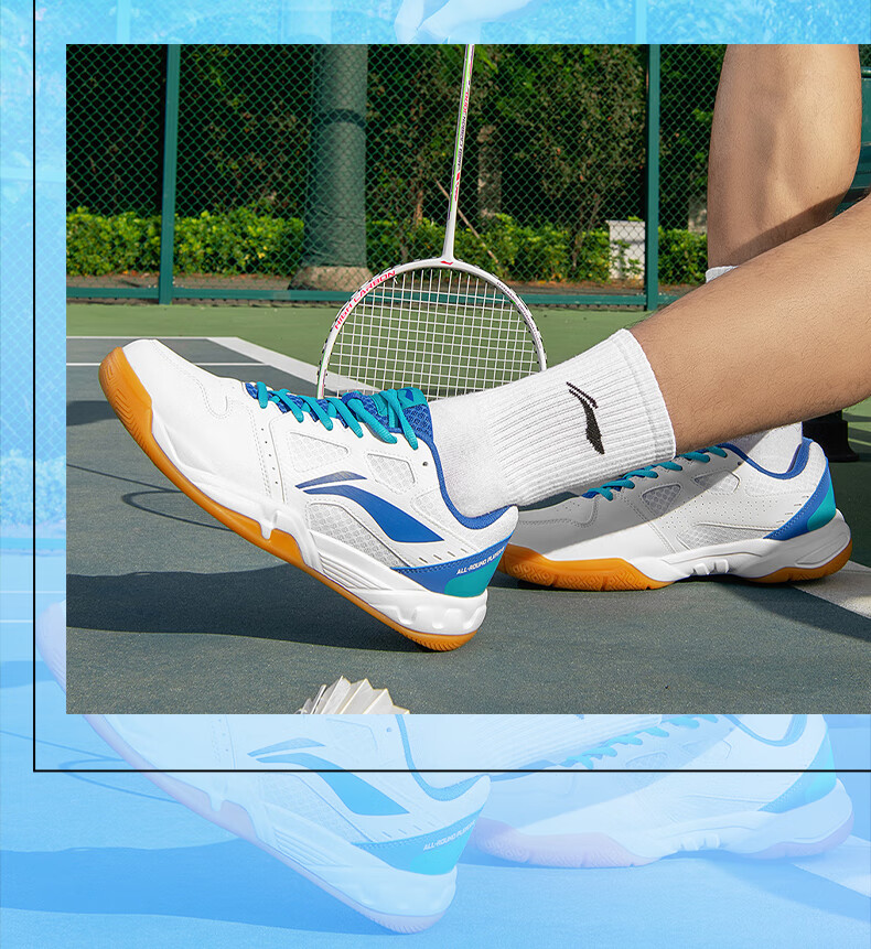 Li-Ning Badminton Shoes, Unisex Lightning Hero Professional Competition Training Sports Shoes, Non-Slip Wear-Resistant Invincible Foot Feel 22