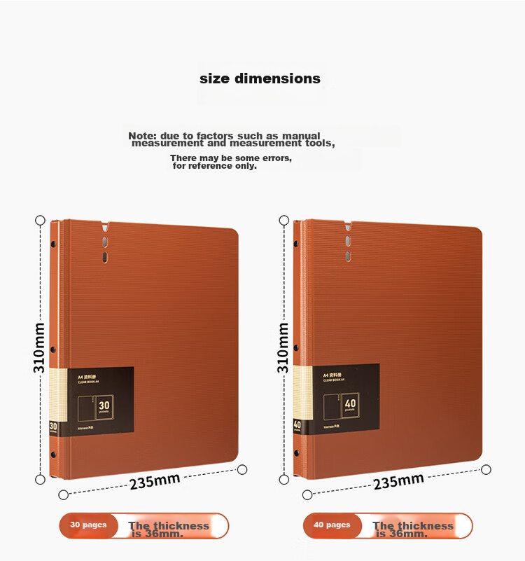 TIANSE A4/30-Page Document Folder, Thickened Insert File Folder, Multifunctional Office Storage Organizer, Exam Paper Storage Bag for Pregnancy Check-Ups And Prenatal Check-Ups, Sheet Music Album, TS-1635, Dark Gree 10