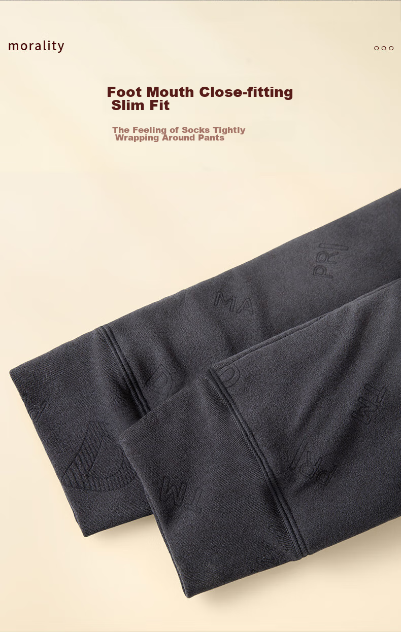 LangSha Extra-Thick Thermal Underwear Pants for Middle-Aged And Elderly Men, Winter Warm Anti-Cold Base Layer Pants with Fleece Lining, Knee And Waist Protection, Ultra-Thick Wool Pants 14