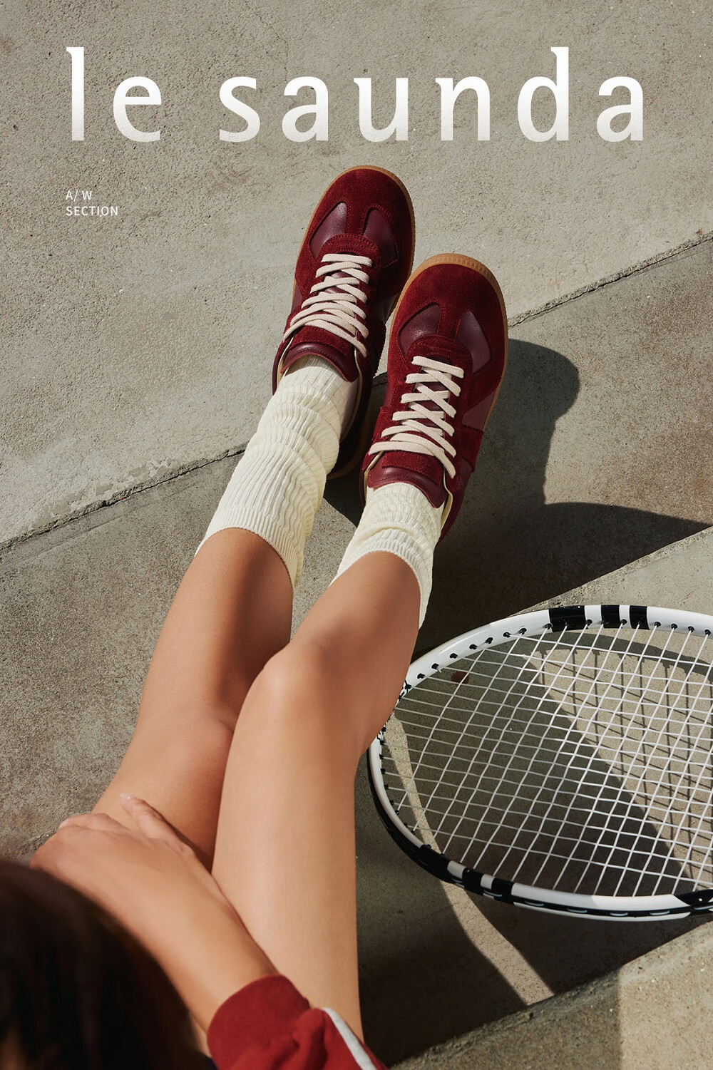 Le Saunda [Jiu Nian Bing Cha] Retro Low-Top Sneakers for Sports Training And Casual Wear 5T26801, Phantom Gray Silver SVL 35 1