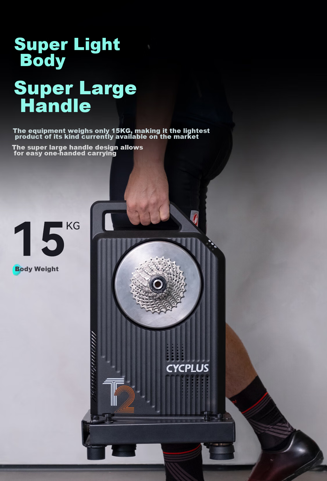 CYCPLUS Fitness [National Team Edition] T2 Intelligent Direct-Drive Cycling Trainer, Indoor Road Bike Power Training Stand, Practice Statio 19