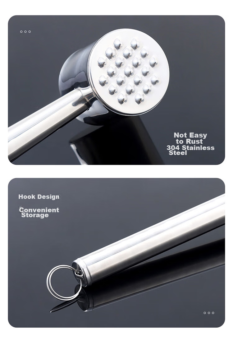 BJ 304 Stainless Steel Meat Tenderizer, Steak Mallet, Meat Chopper, Home Use Meat Tenderizer, Meat Tenderizing Tool 13