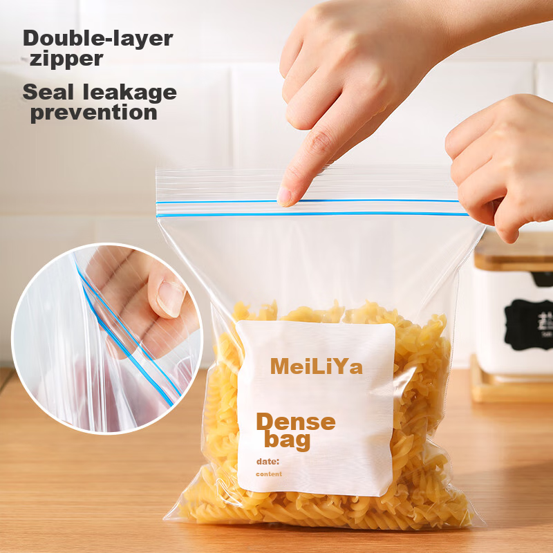 MARYYA Self-Sealing Bags, Small And Medium Size Combination, 70 Pieces, Food Storage Bags for Freshness Preservation, Sealed Bags for Home Kitchen Refrigerator Freezer Use