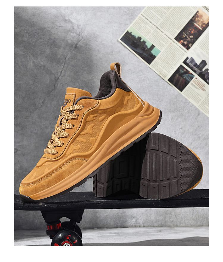 CARTELO Men's New Shoes for Summer And Autumn, Versatile Casual Sports Running Travel Hiking Retro Soft Thick-Soled Dad Shoes 26
