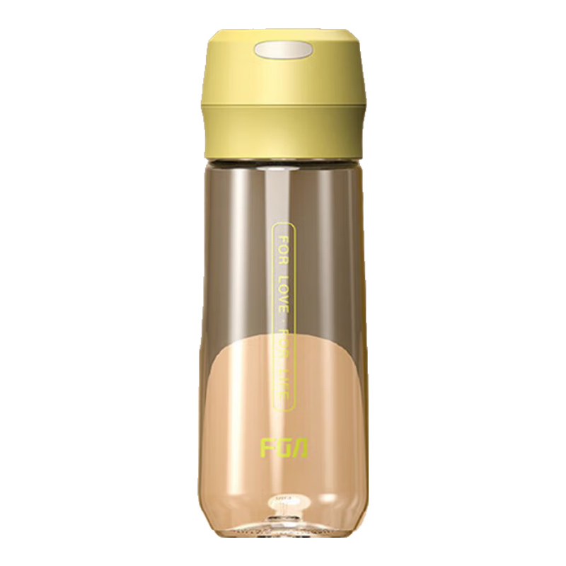 Fuguang Plastic Cup, Portable Large Capacity Water Bottle for Men And Women, Space Cup for Students, Sports Water Bottle with Lid, 600ml