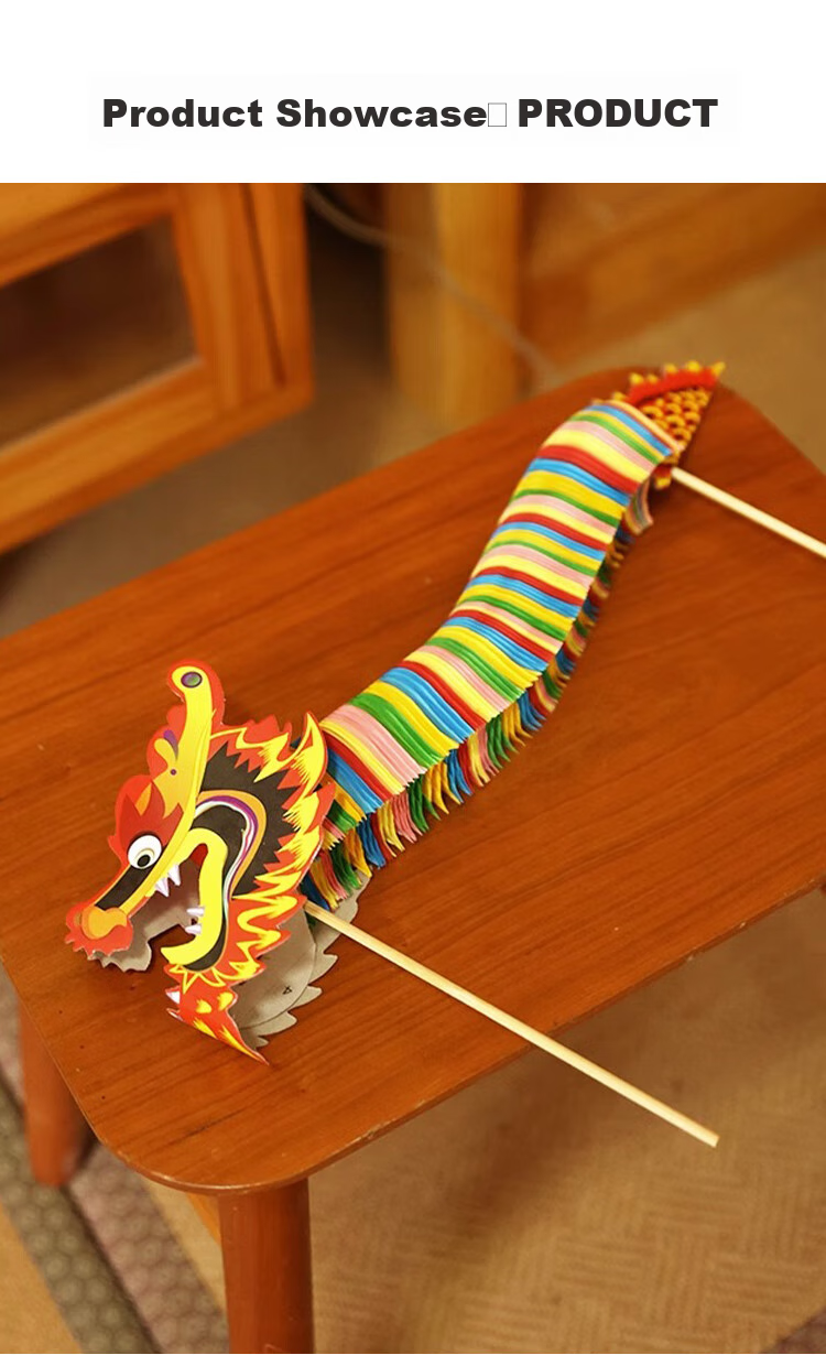 Hunlianqingcheng New Year Decorative Lanterns, Wedding Photo Props, Handheld Dragon Dance, Children's Horse Year Celebration, DIY Craft Activities, Streamers 4