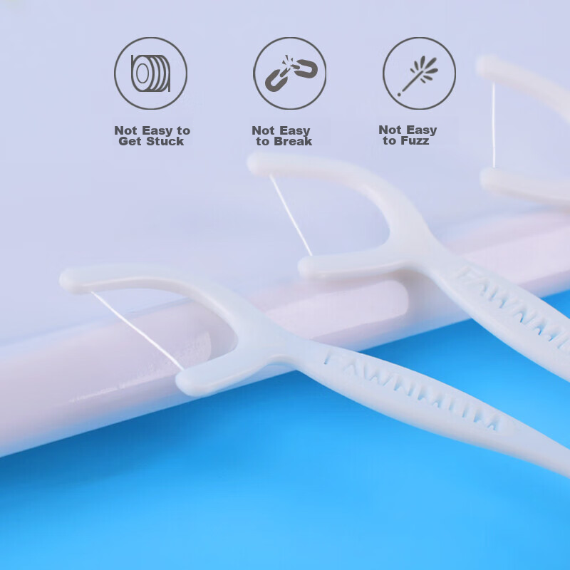 Зубная нить FAWNMUM Ultra-Fine Dental Floss Picks, 600 шт.
