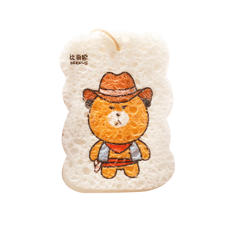 Yagao Cleaning Cloth Wood Pulp Sponge, 9*6CM, 4-Pack, Dishwashing Sponge, Kitchen Absorbent Magic Eraser, Kitchen Cleaning