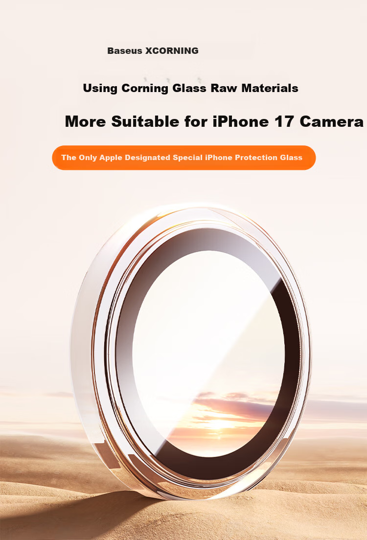 BASEUS [Corning AR Anti-Reflective] Lens Protector for IPhone 16 Pro Max/16 Pro, Camera Protection Film for Apple 16 Pro Max/16 Pro, Scratch-Resistant, Wear-Resistant, No Case Interference 1