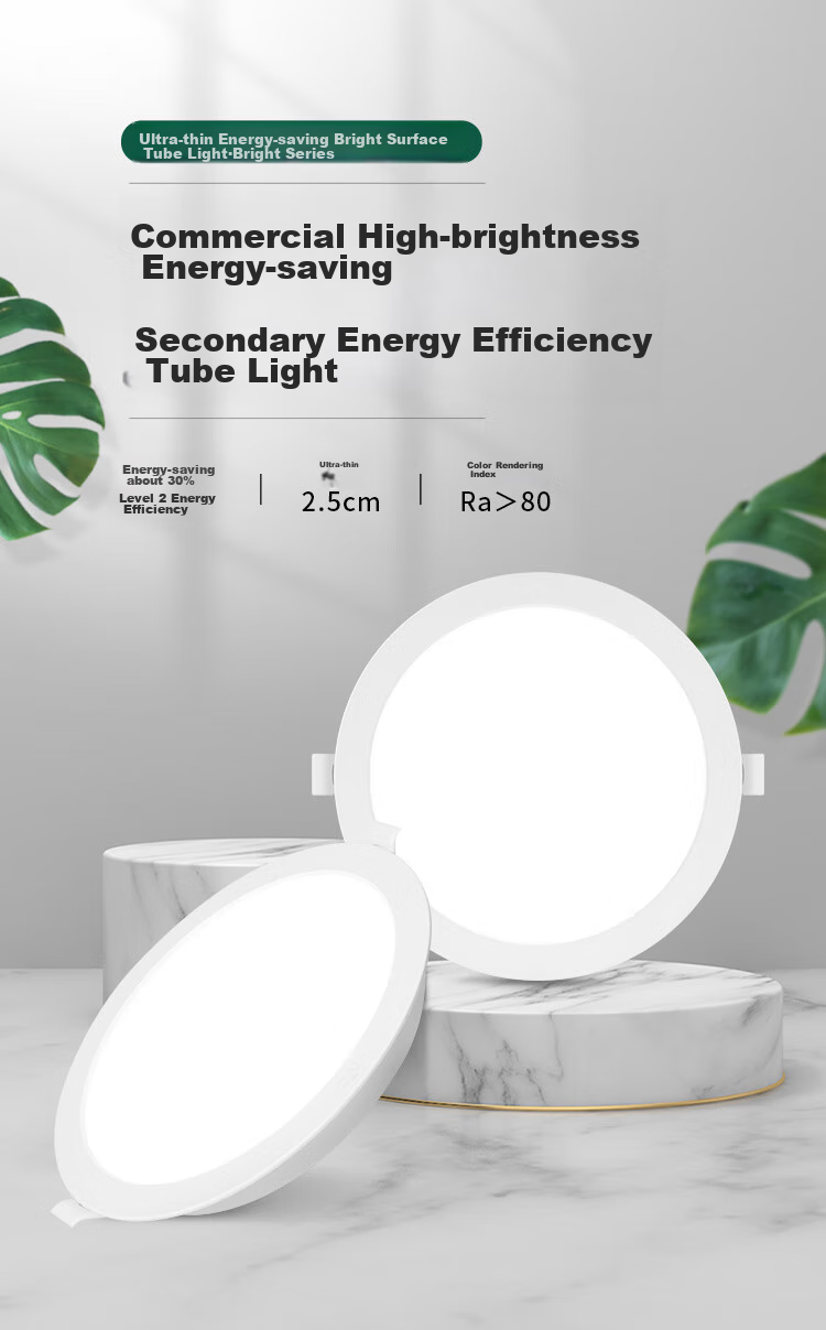 NVC LED Downlight, for Living Room And Hallway, Recessed Ceiling Light, Commercial High-Power, Energy Efficiency Class II, 12W PC Paint White, Pure White 1