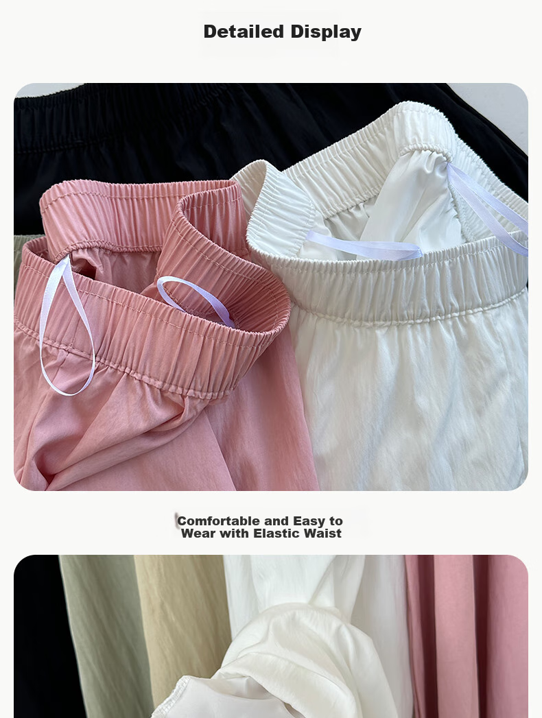 BOPRUIEY Women's Summer Skirt, 2026 Latest Style, Loose High-Waist Draping Ice Silk Yamamoto Skirt, Casual White A-Line Long Skirt 18