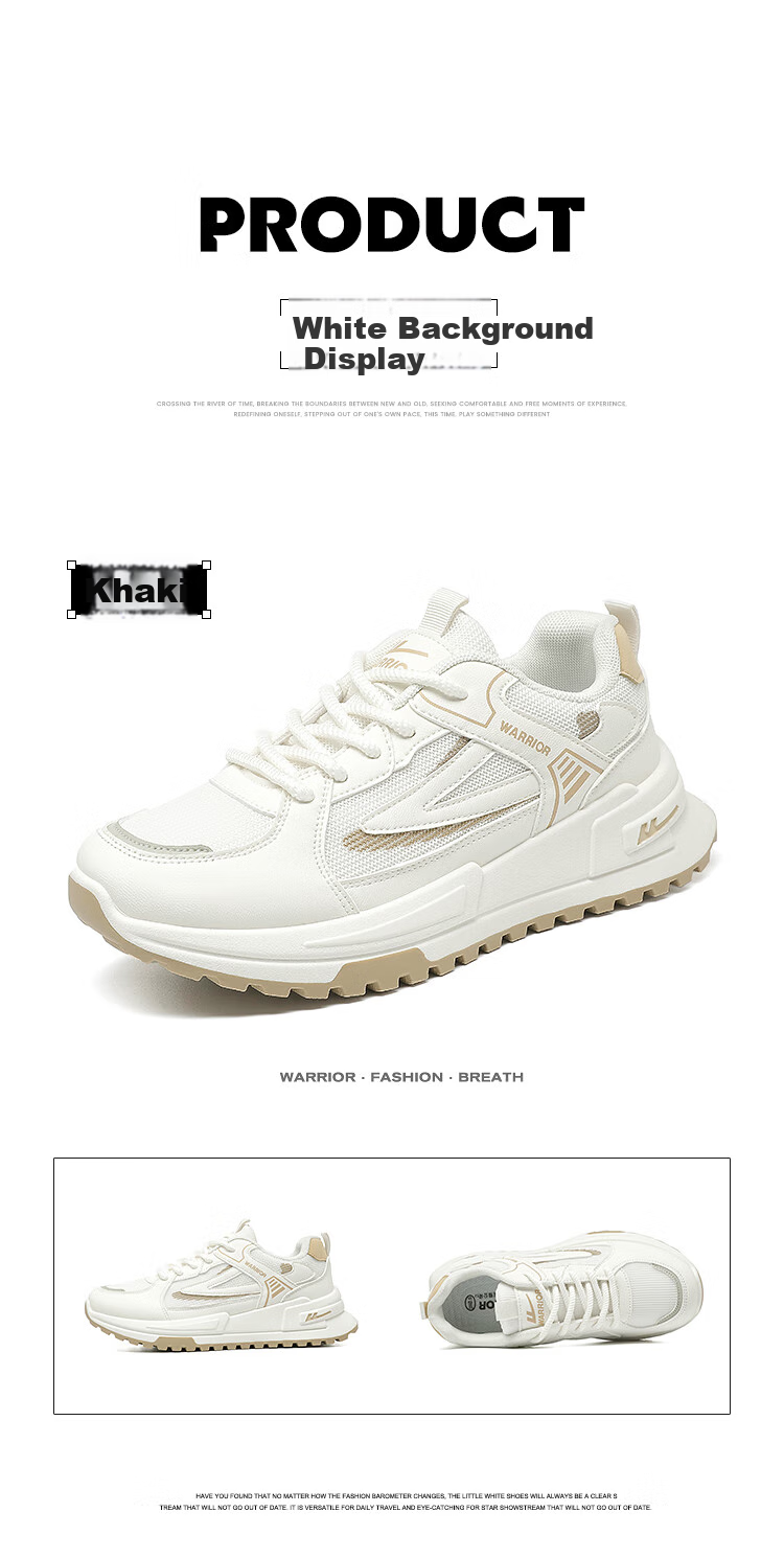 Huili Women's Shoes, 2025 Winter Fashion Youthful Sneakers, Versatile Mesh Sports Shoes for Women, Mika Khaki Color, Size 35 19
