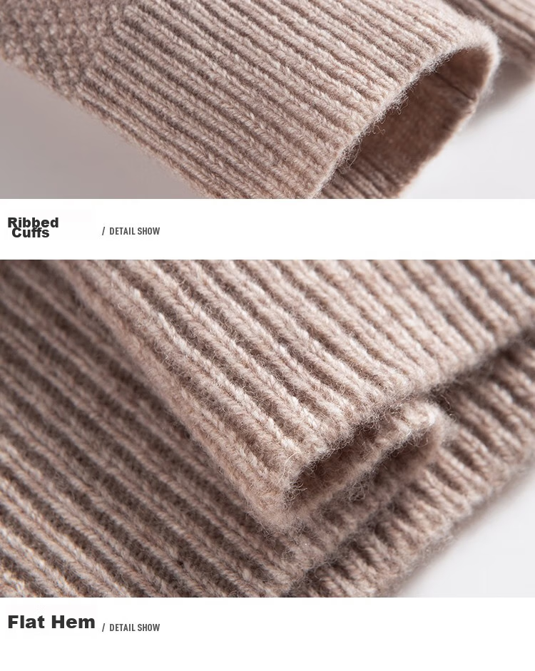 FIRS Wool Sweater, 100% Merino Wool, Heavyweight Thickened, Autumn And Winter Warmth, Soft And Comfortable, Non-Irritating, Anti-Pilling Sweater for Me 28