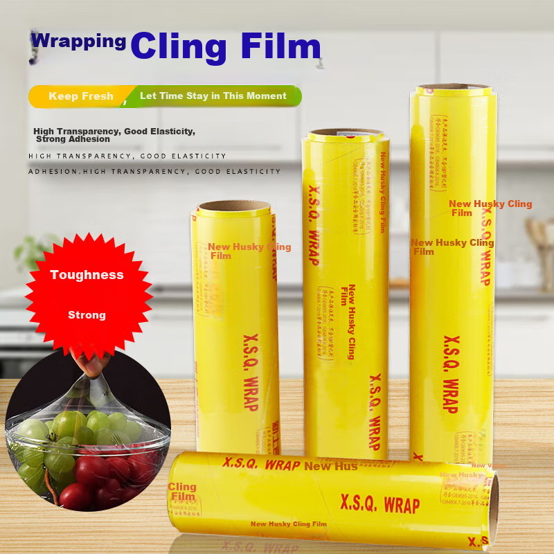 CIRY PVC Cling Film, Extra Large Roll, Commercial Use, Disposable, 45CM*300M, for Fresh Food, Vegetables, Fruit, Moving, Packing, Wrapping Film 1
