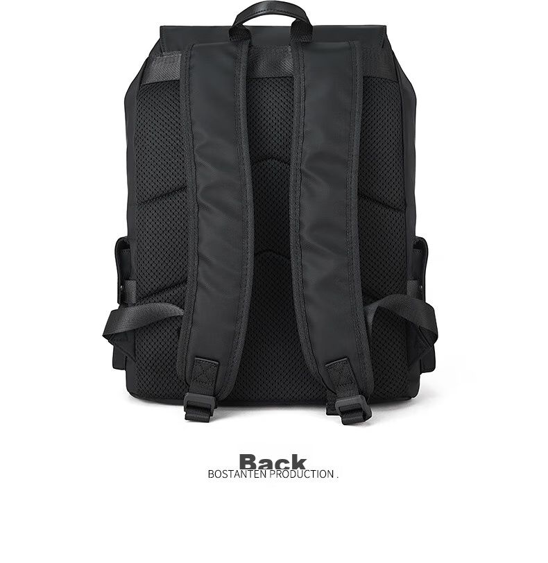 BOSTANTEN Men's Backpack, Student Bookbag, Trendy Business Travel Bag, Large Capacity Laptop Bag 9