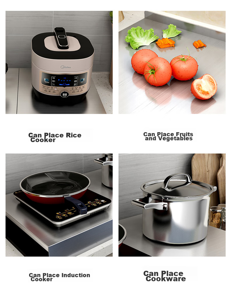 Canjiangjun [Thickened Version] Stainless Steel Gas Stove Cover Plate, Induction Cooker Stand, Multifunctional Stove Shelf 2