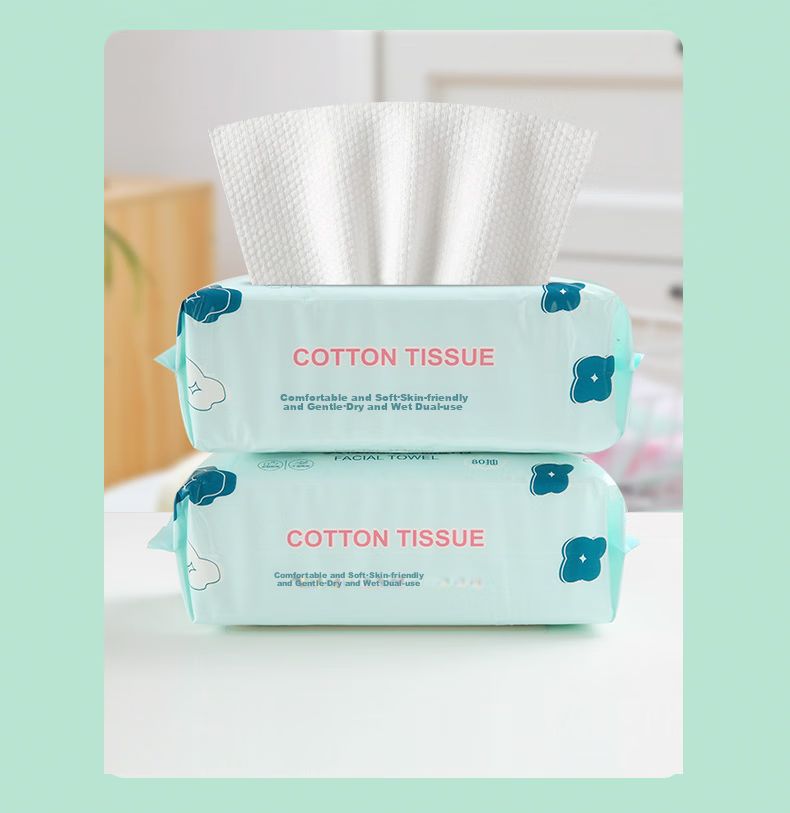 KING SHORE Disposable Face Towels, Thickened Wet And Dry Dual-Use Cleansing Wipes, Portable Pearl Texture, 20*20cm, 3 Packs 10