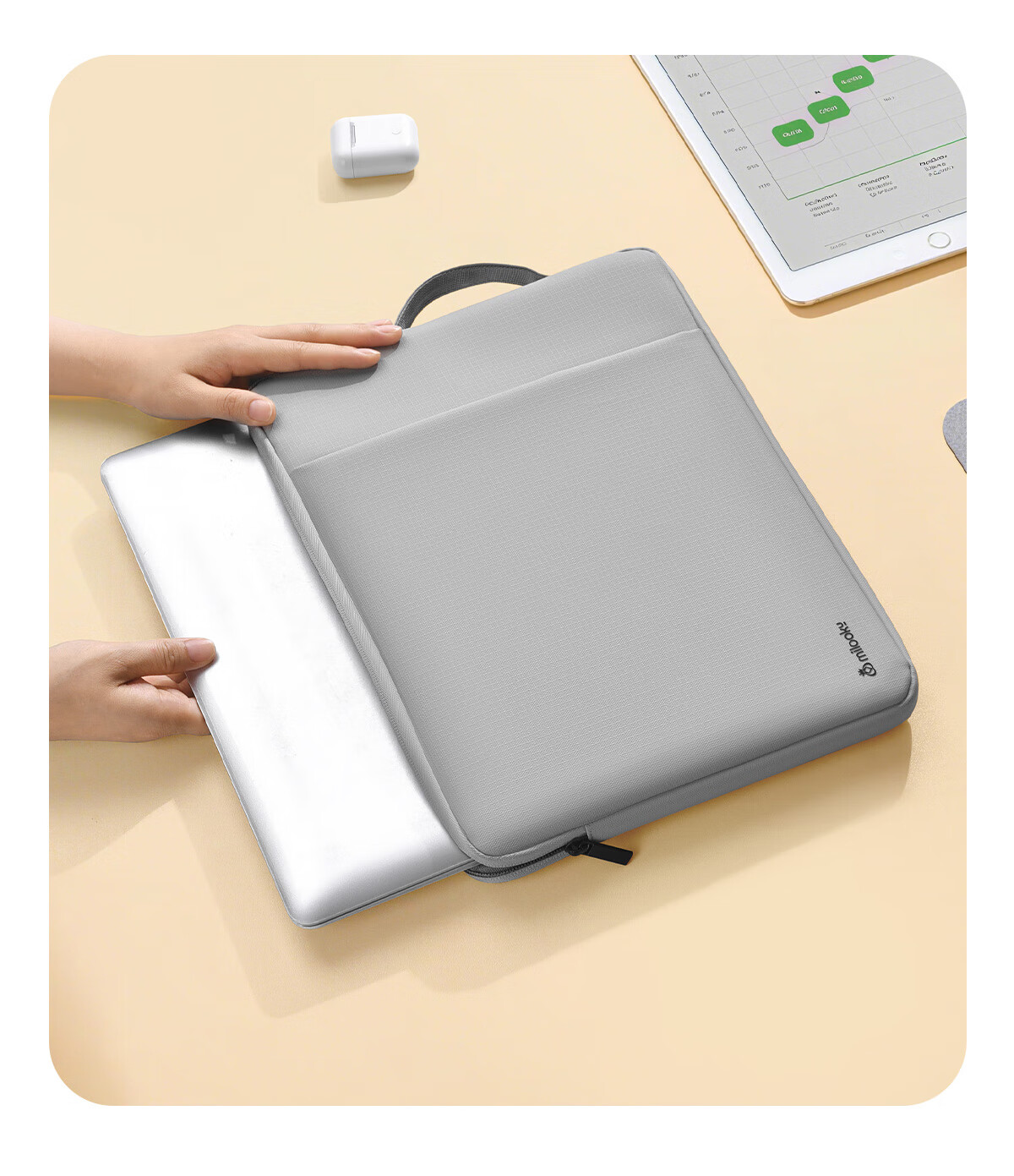 DIY Workshop Laptop Sleeve Compatible with Apple MacBook Air 13.6", Pro 13", Huawei, Lenovo, Xiaomi, Dell Lightweight Portable Laptop Case for Men and Women 13