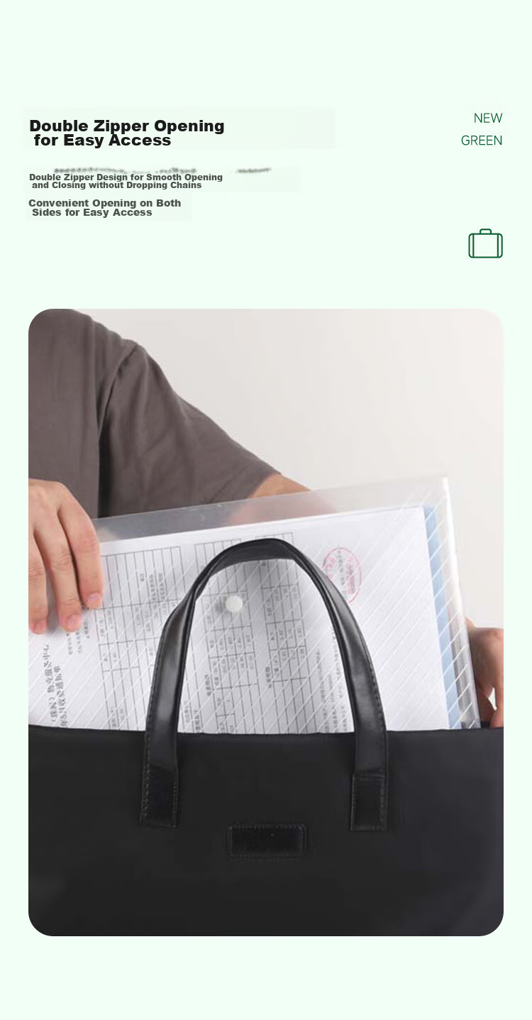 TANGO Office Handbag/conference Bag/business Bag/document Bag/laptop Bag/briefcase, Business Commute, Compartmentalized, Thickened Leather, Waterproof Bag, Black LH928 6