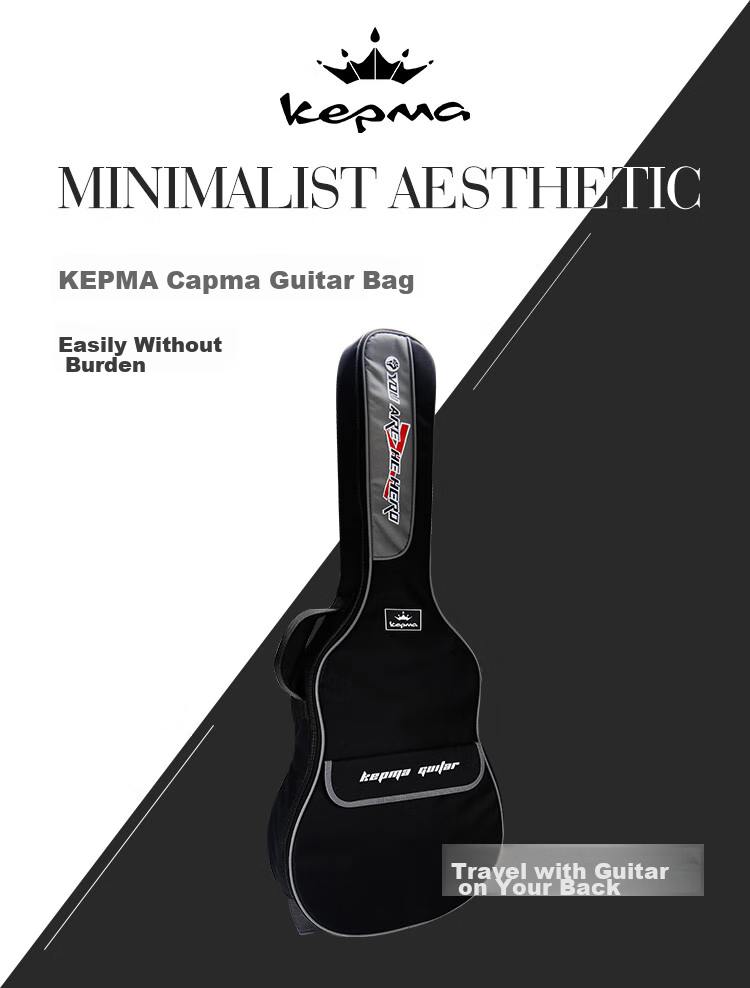 KEPMA KEPMA KB01 Kamaka Guitar Case, Thickened Foam Waterproof Instrument Bag, 40/41 Inch Handheld And Shoulder Backpack 1