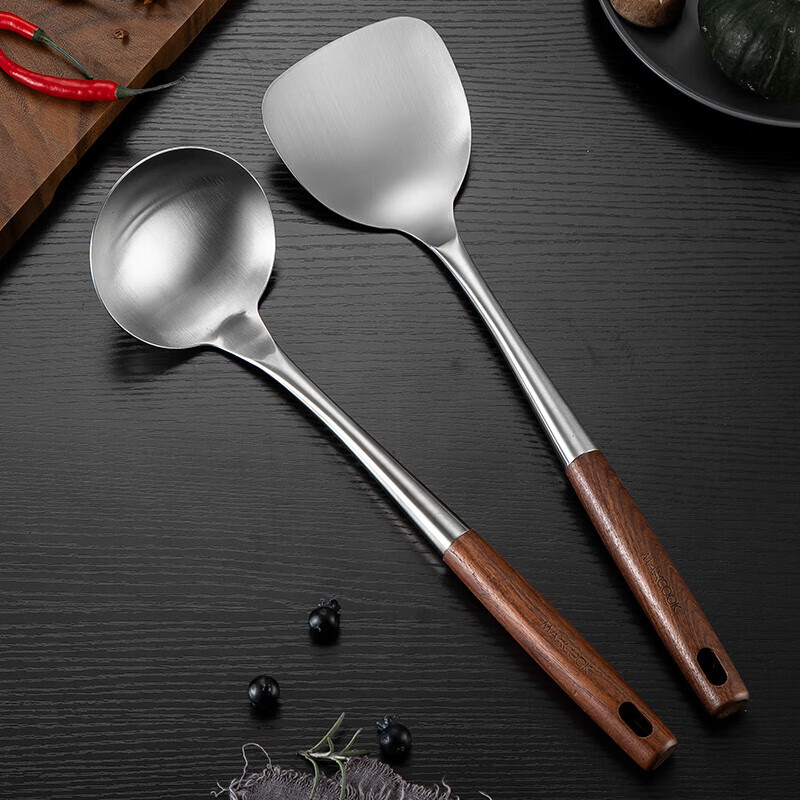 Meichun (Maxcook) Spatula, 316 Stainless Steel Cooking Utensil, Thickened Stir-Fry Spatula MCCU0605