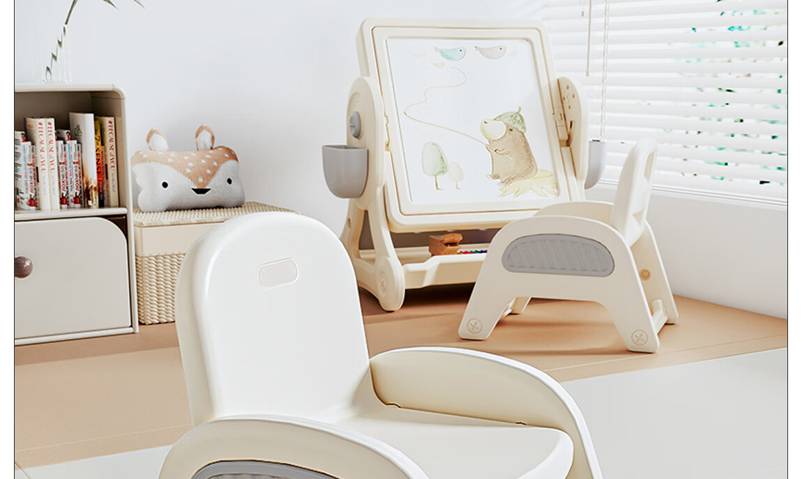 Babyviva Children's High Chair, Baby Dining Chair, Small Stool, Thickened Chair, Kindergarten Backrest Chair, Thickened Stable Non-Slip Home Use Chair 2