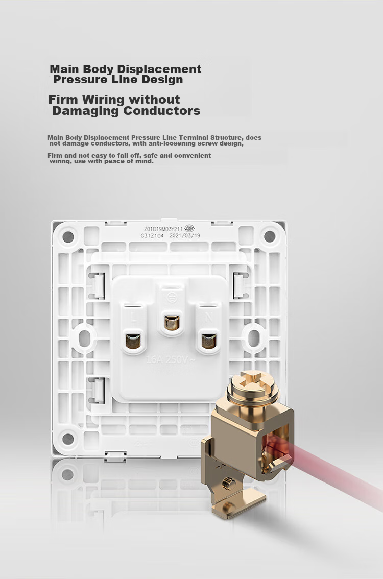 BULL Switch Socket G31 Series Three-Hole 16A Socket Air Conditioner Socket 86-Type Panel G31Z104S Starry Gray 8