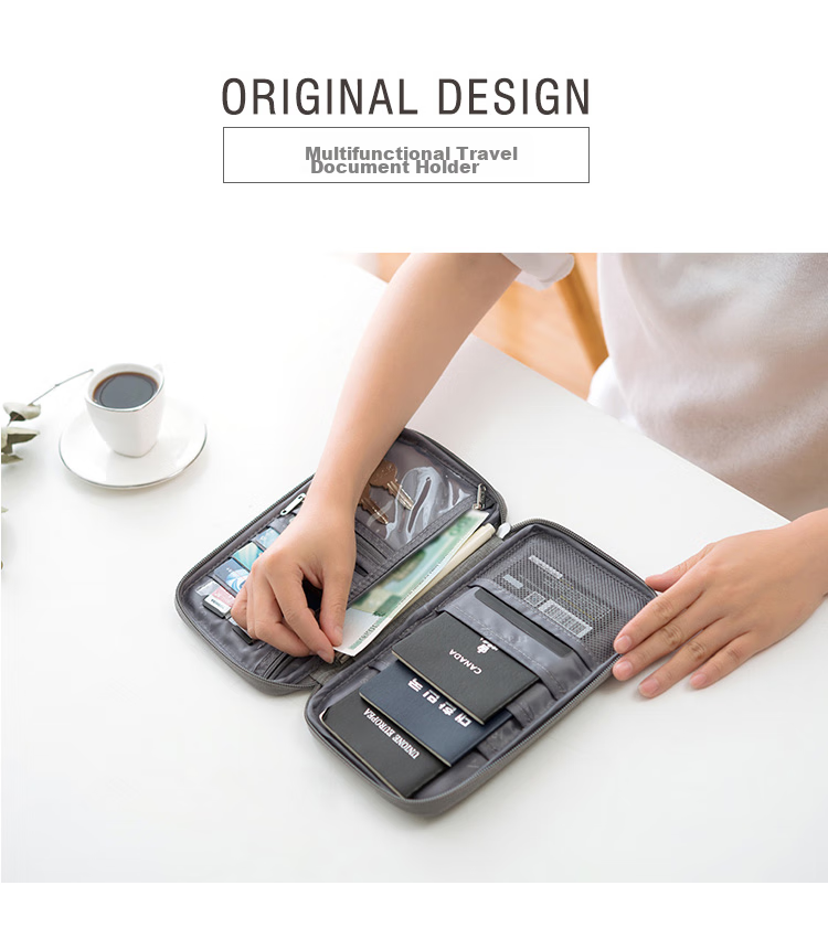 Youjialiangpin Anti-Theft Passport Holder, ID Document Holder, Travel Organizer Bag, High-End Wallet And Ticket Protector REII 1