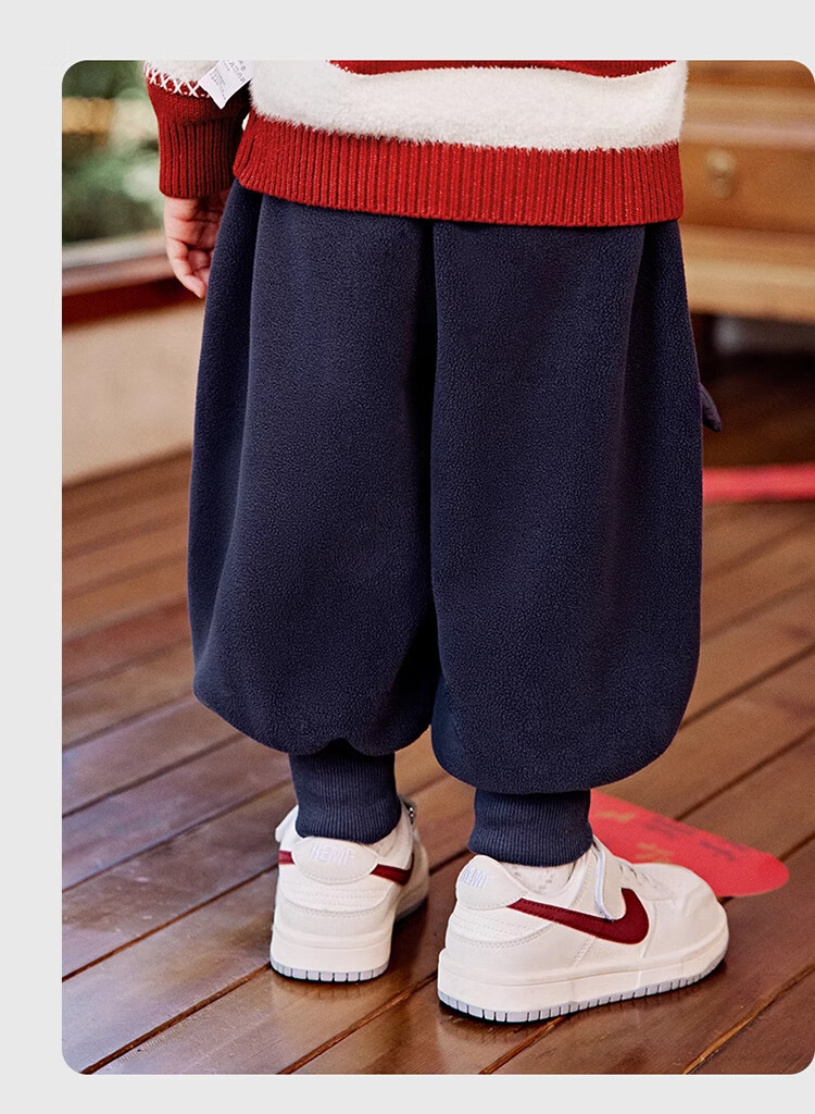 Ciciibear Baby Sweatpants, Fleece-Lined And Thickened Winter Style, Boys' Pants, Children's Sports Pants, Kids' Clothing, 2024 Warm Winter Seaso 14