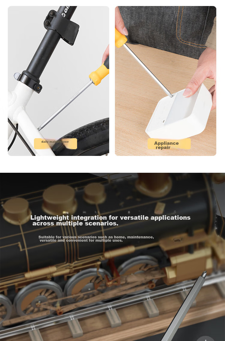 Deli Rubber Handle Dual-Purpose Screwdriver, Phillips And Flathead Double-Ended Screwdriver, 6*100mm, DL626001 3