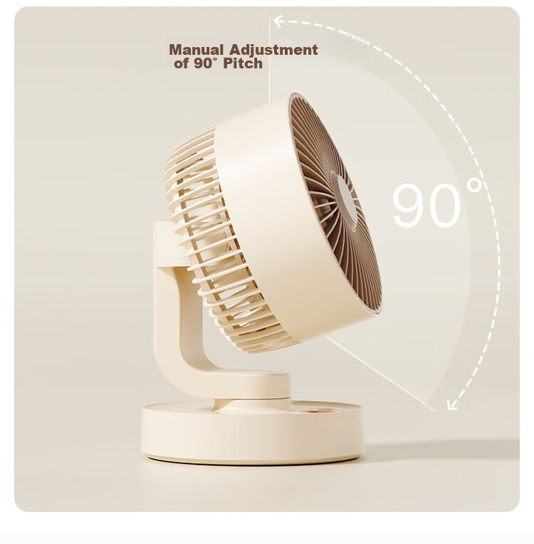 KONKA Small Fan, Oscillating Desk Fan for Home Use, Compact Office And Student Ventilation Fan, Mosquito Repellent Mini Outdoor Rechargeable Camping Portable USB Fan, 8000mAh 8