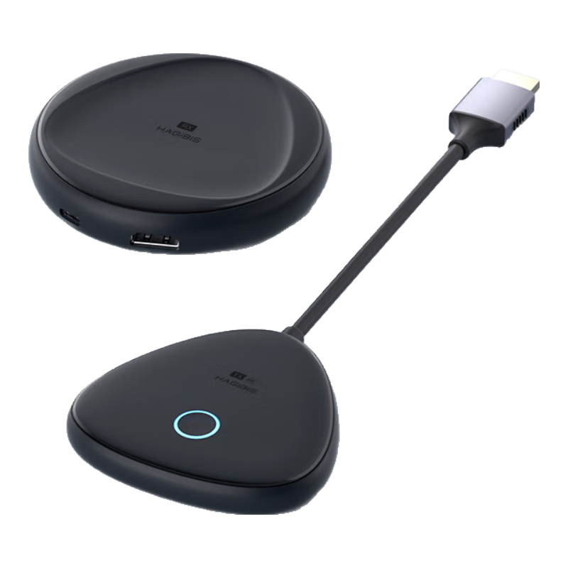 Hagibis Wireless Screen Mirroring Device, HDMI Point-To Transmission, 4K HD Screen Mirroring Receiver And Transmitter, Suitable for Phones, Computers, TV, Projectors, Home Entertainment, And Office Meetings