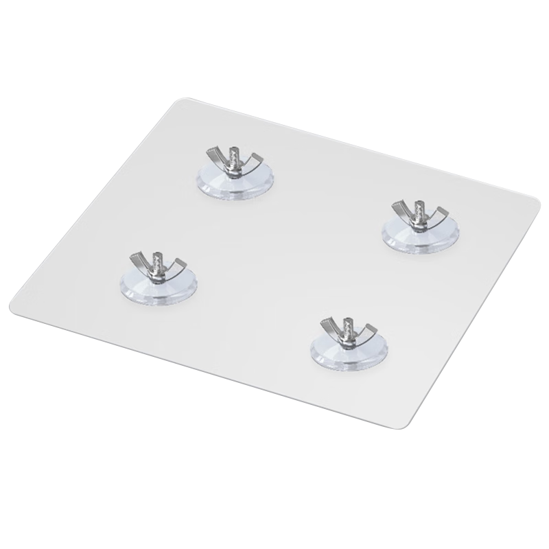 LUCKPRO Strong Adhesive No-Hole Display Stand with Pre-Drilled Holes, 10x10cm Spacing, for 15-34 Inch Computer Monitor, Fixed Accessory Converter Adhesive